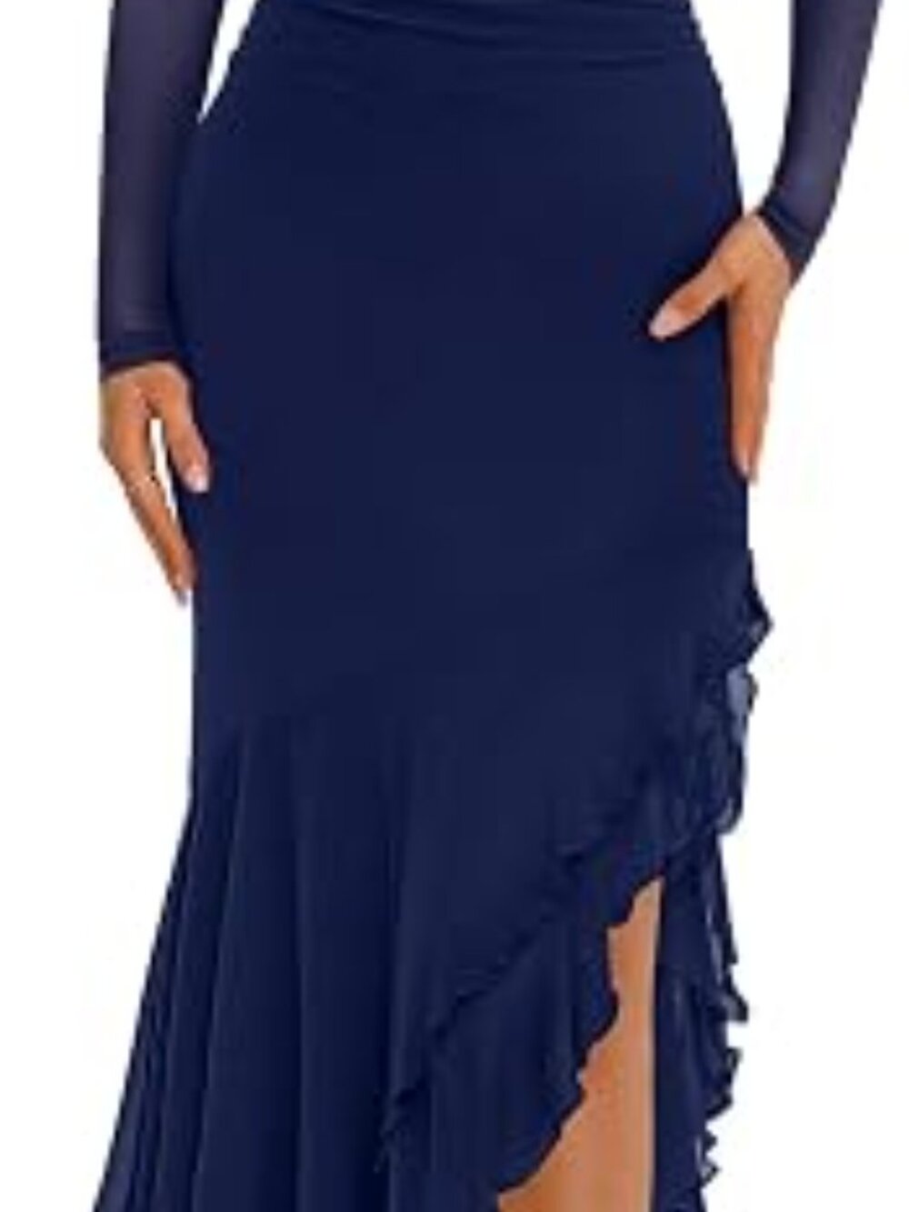 Women's Maxi Dresses Fall 2026 Long Sleeve Wedding Guest Dress - Picture 5 of 5